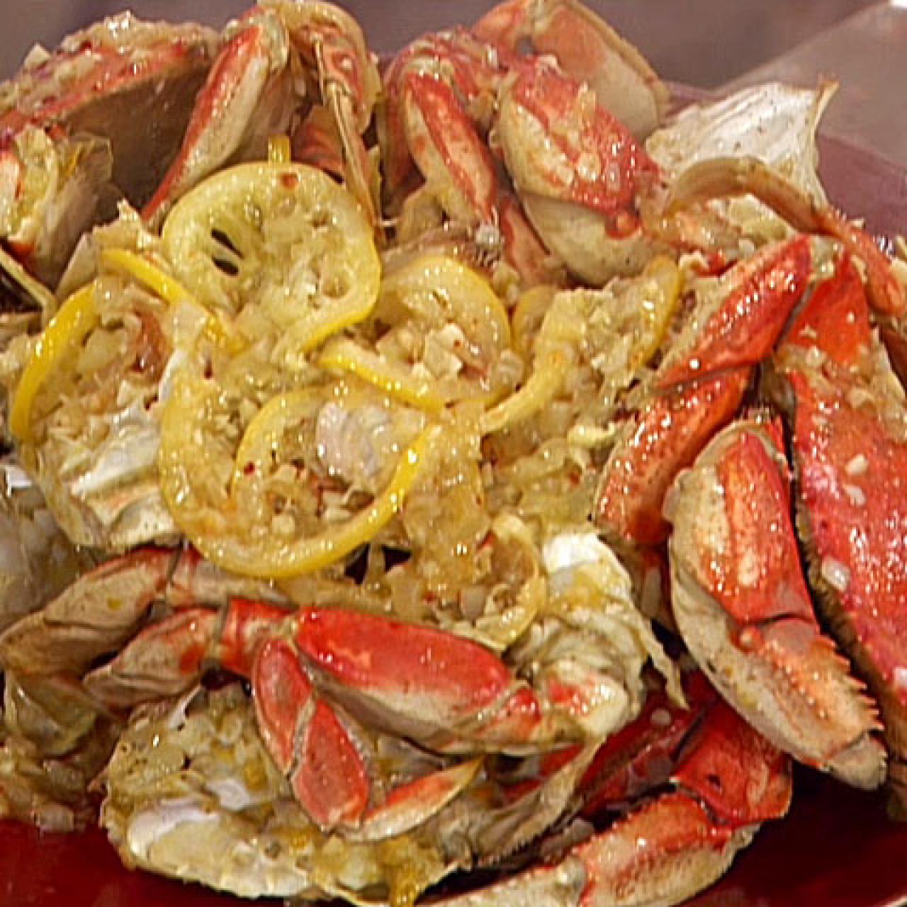 Garlic and Chile Roasted Dungeness Crabs Recipe