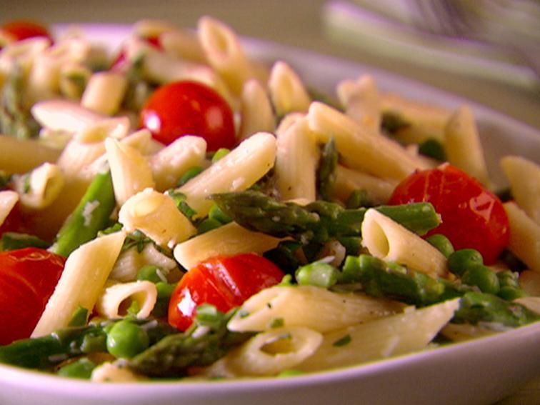 Penne with Asparagus and Cherry Tomatoes (Spring) : Recipes : Cooking ...