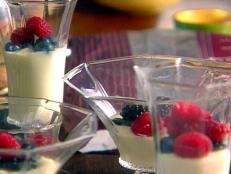 Cooking Channel serves up this Panna Cotta with Fresh Berries recipe from Giada De Laurentiis plus many other recipes at CookingChannelTV.com