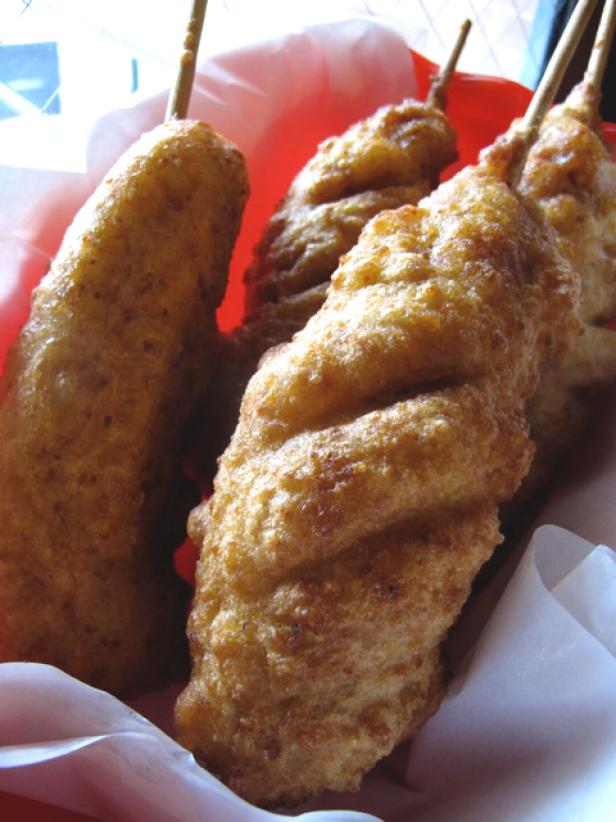 Polenta Corn Dog Recipes Cooking Channel Recipe Cooking Channel