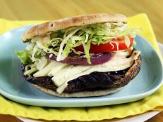 Cooking Channel serves up this Ring-My-Bella Mushroom Sandwich recipe  plus many other recipes at CookingChannelTV.com