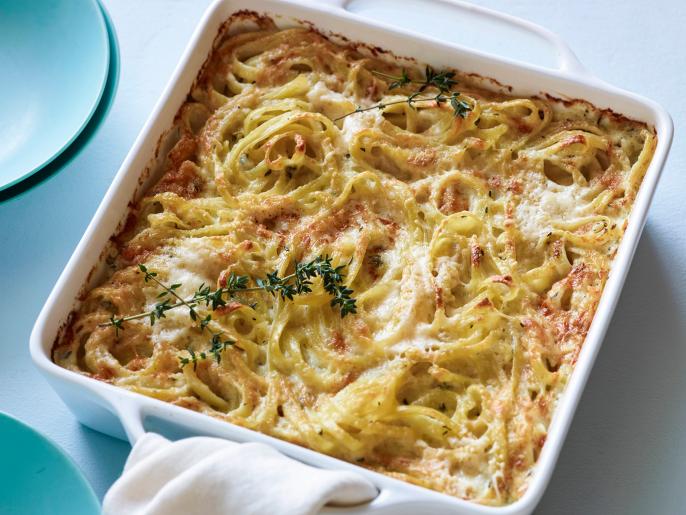 Creamy Baked Fettuccine with Asiago and Thyme Recipes Cooking
