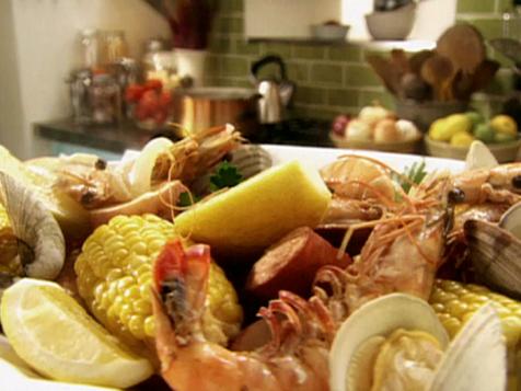 Shrimp Boil with Clams and Lemon