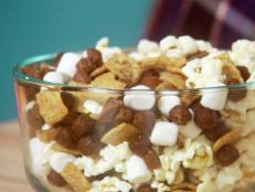 Cooking Channel serves up this Chewy S'mores Snack Mix recipe  plus many other recipes at CookingChannelTV.com