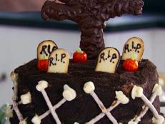Cooking Channel serves up this Milk Chocolate Graveyard Cake recipe from Anne Thornton plus many other recipes at CookingChannelTV.com