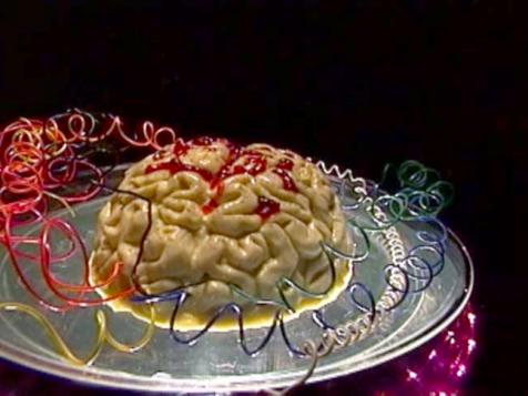 Panna Cotta Brain with Cranberry Glaze