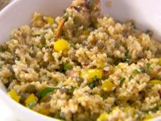 Cooking Channel serves up this Herbed Bulgur-Lentil Pilaf recipe from Ellie Krieger plus many other recipes at CookingChannelTV.com