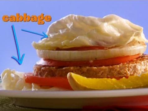 Bonus Recipe: Ginormous Cabbage-Wrapped Burger Stack