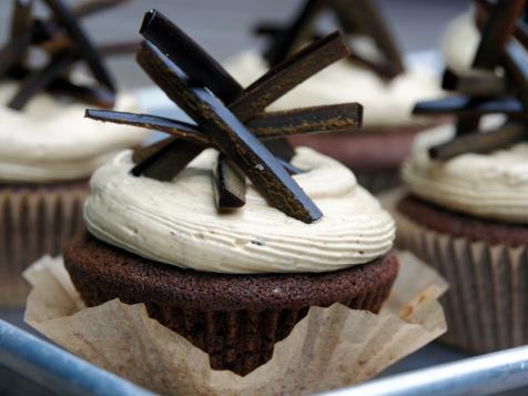 Gingerbread Cupcakes with Black Licorice Frosting