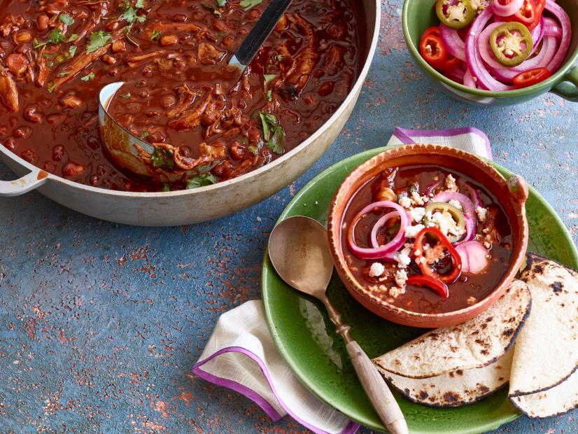Red Pork Posole with Pickled Onions and Queso Fresco Recipes