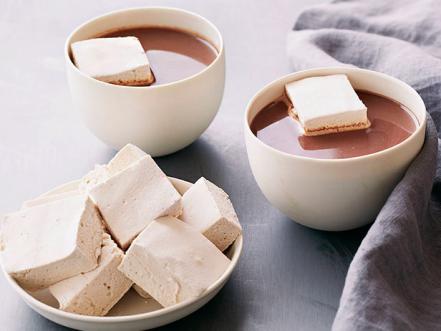 A Cup Of Aromatic Tasty Hot Chocolate With Marshmallows Decorated