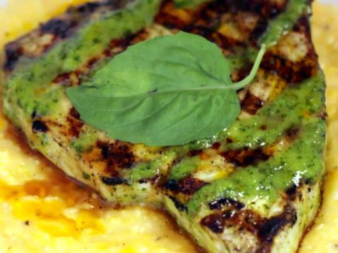 Grilled Swordfish and Grits