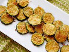 Cooking Channel serves up this Zucchini Parmesan Crisps recipe from Ellie Krieger plus many other recipes at CookingChannelTV.com