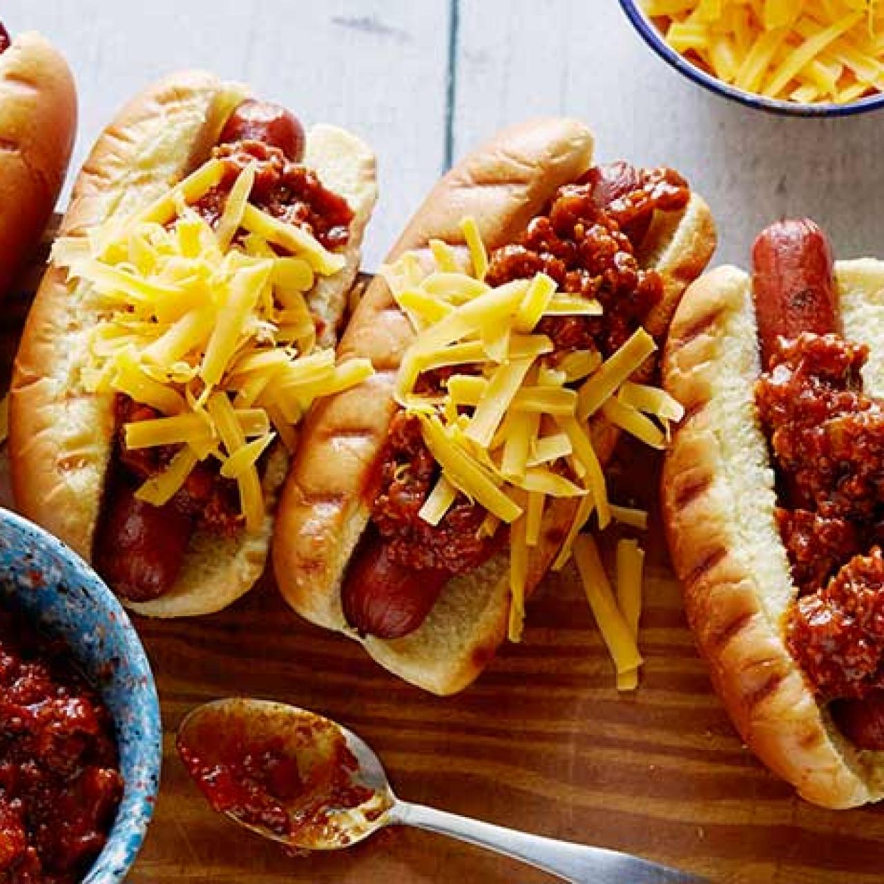 Cincinnati Chili Dogs with Chocolate : Recipes : Cooking Channel