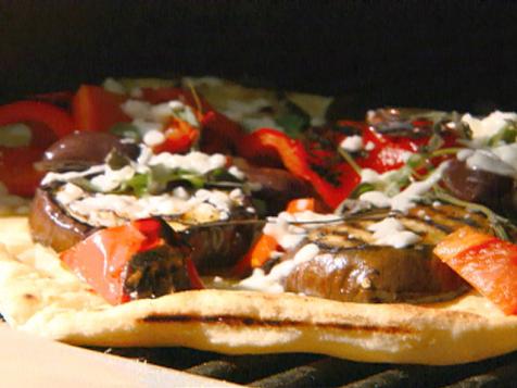 Grilled Eggplant Pizza