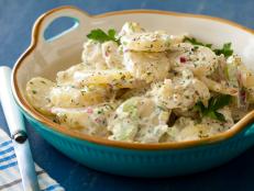 Cooking Channel serves up this Cold-Fashioned Potato Salad recipe from Alton Brown plus many other recipes at CookingChannelTV.com