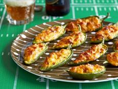 Cooking Channel serves up this Smoked Gouda-Chorizo Jalapeno Poppers recipe from Sunny Anderson plus many other recipes at CookingChannelTV.com