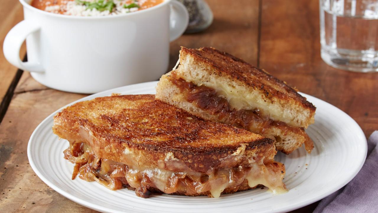 Grilled Cheese With Onions