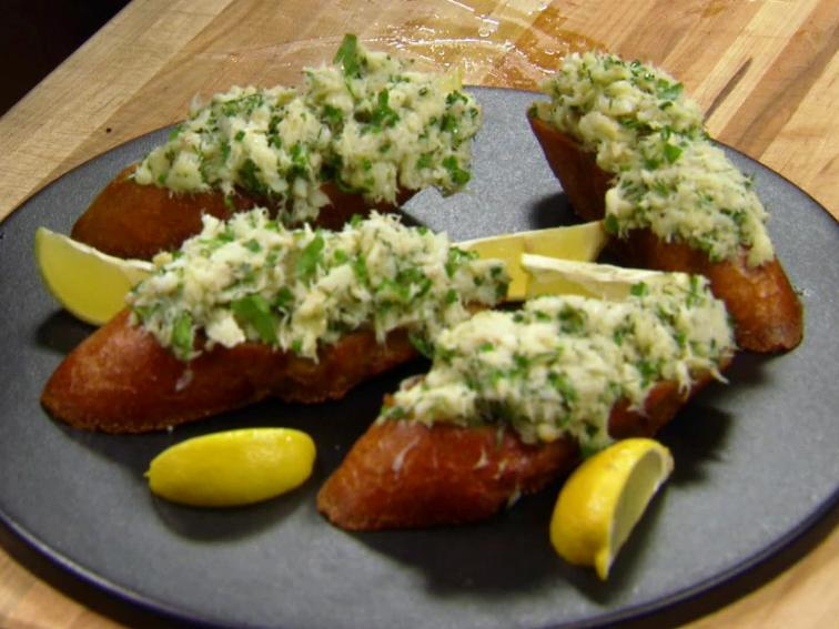 Salt Cured Cod and Roasted Garlic Croutons Recipes Cooking Channel