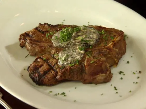 Grilled Marinated Eel River T-Bone Steaks with Truffle Tremor Butter ...