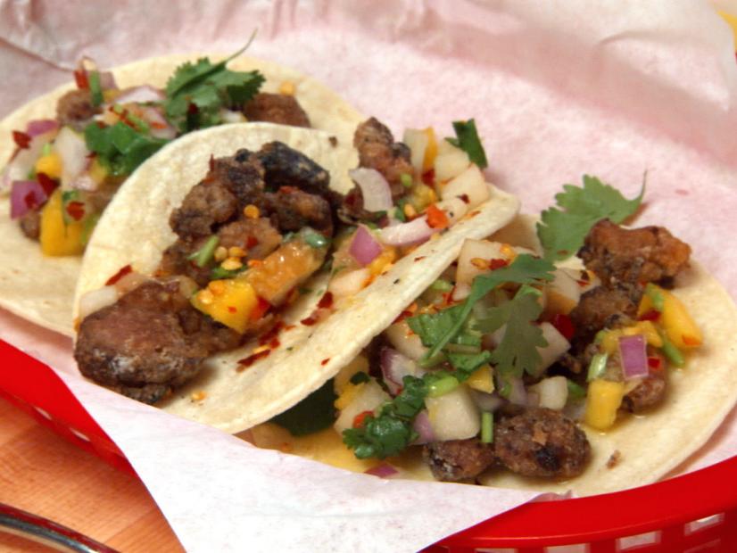 Crispy Fragrant Duck Tacos with Asian Pear and Mango Salsa Recipes Cooking Channel Recipe