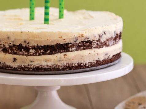 Ice Cream and Cookie Dough Layer Cake