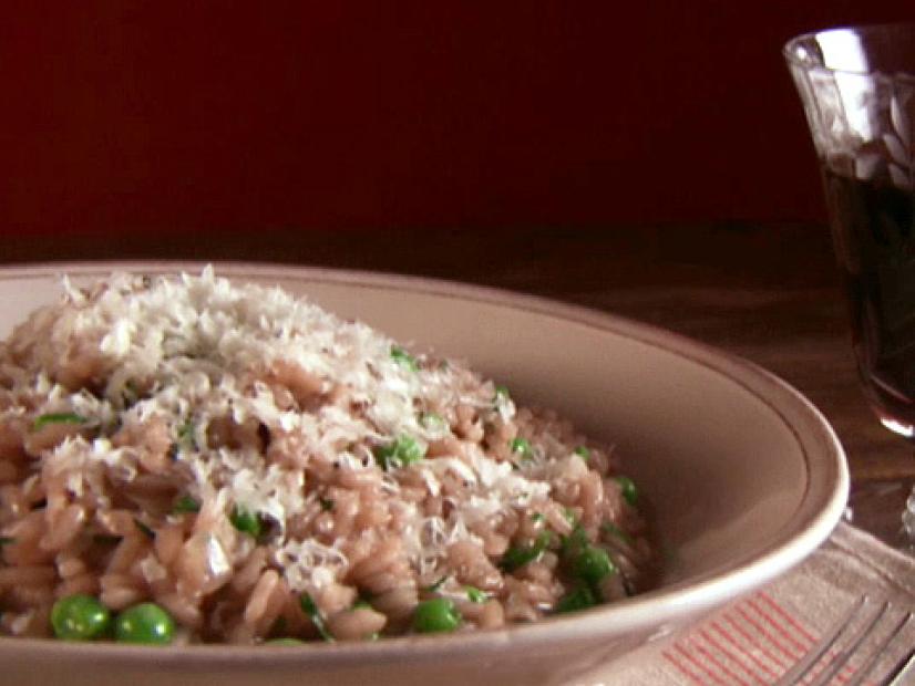 Mushroom Risotto with Peas Recipes Cooking Channel Recipe Giada