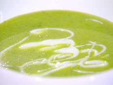 Cooking Channel serves up this Green Pea Soup recipe from Ellie Krieger plus many other recipes at CookingChannelTV.com
