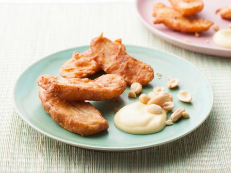 Fried Baby Bananas with Coconut Cream
