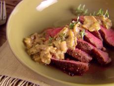 Cooking Channel serves up this Petite Filet with Gorgonzola and Porcini Mushroom Sauce recipe from Giada De Laurentiis plus many other recipes at CookingChannelTV.com