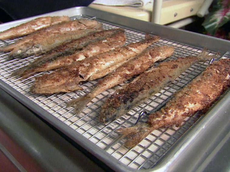 PanFried Smelts Recipe Alton Brown Cooking Channel