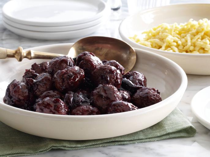 Duck Meatballs with Cherry Sauce Recipes Cooking Channel Recipe