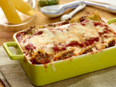 Beef and Cheese Manicotti