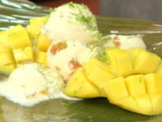 Cooking Channel serves up this Mango with Ginger-Mint Syrup recipe from Bobby Flay plus many other recipes at CookingChannelTV.com