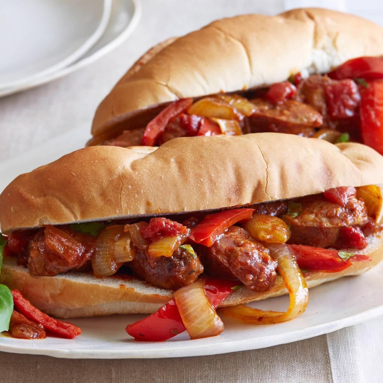 Grilled Sausages, Peppers and Onions with Creole Mustard Sauce Recipe -  Blue Plate Mayonnaise