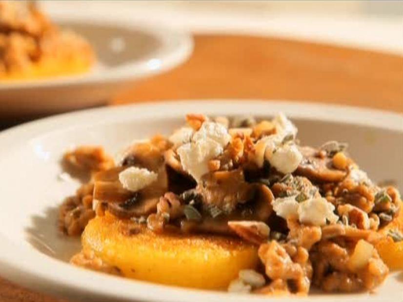 Polenta with Sausage and Mushrooms Recipes Cooking Channel Recipe