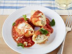 Cooking Channel serves up this Turkey and Artichoke Stuffed Shells with Arrabbiata Sauce recipe from Giada De Laurentiis plus many other recipes at CookingChannelTV.com