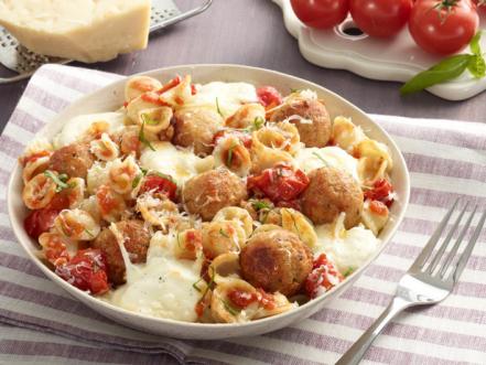 Orecchiette with Mini Chicken Meatballs