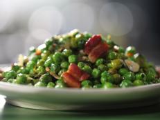 Cooking Channel serves up this Peas and Bacon recipe  plus many other recipes at CookingChannelTV.com