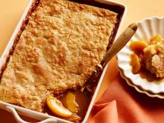 Cooking Channel serves up this Rafter TS Peach Cobbler recipe  plus many other recipes at CookingChannelTV.com
