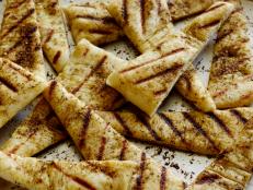 Cooking Channel serves up this Grilled Za'atar Flatbread recipe  plus many other recipes at CookingChannelTV.com