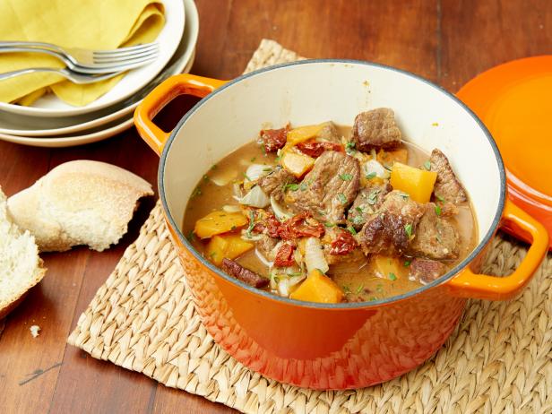 Frame 240,Giada De Laurentii's Beef and Butternut Squash Stew for Apres Ski as seen on Food Network's Everyday Italian