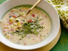 Cooking Channel serves up this Creamy Corn and Vegetable Soup recipe from Ellie Krieger plus many other recipes at CookingChannelTV.com