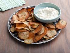 Cooking Channel serves up this Cracked Pepper Potato Chips with Onion Dip recipe from Ellie Krieger plus many other recipes at CookingChannelTV.com