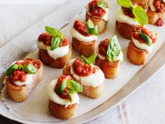 Cooking Channel serves up this Tomato, Mozzarella and Basil Bruschetta recipe from Giada De Laurentiis plus many other recipes at CookingChannelTV.com