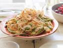 A stovetop green bean casserole is served as a side dish.