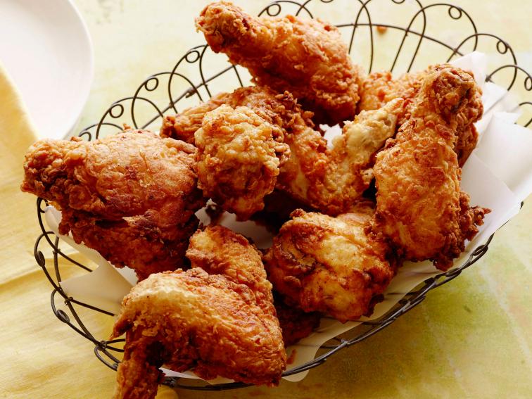 Fried Chicken in a Basket : Recipes : Cooking Channel Recipe | Alex ...