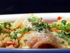 Cooking Channel serves up this Voodoo Crawfish Enchiladas recipe  plus many other recipes at CookingChannelTV.com