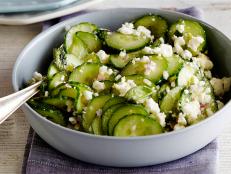 Cooking Channel serves up this Greek Feta and Cucumber Salad recipe from Michael Symon plus many other recipes at CookingChannelTV.com