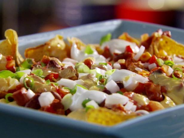 Chili Cheese Dog Nachos Recipes Cooking Channel Recipe Cooking Channel